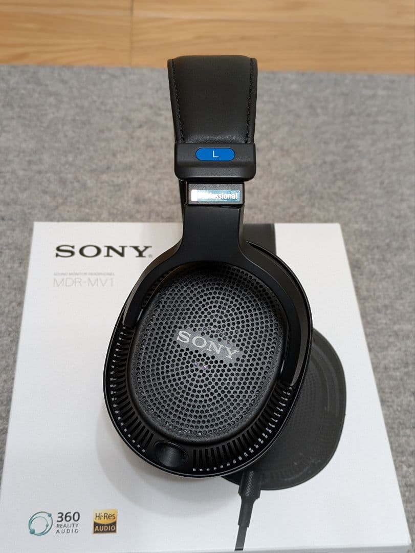 SONY MDR-MV1 ブラック 有線ヘッドホン
