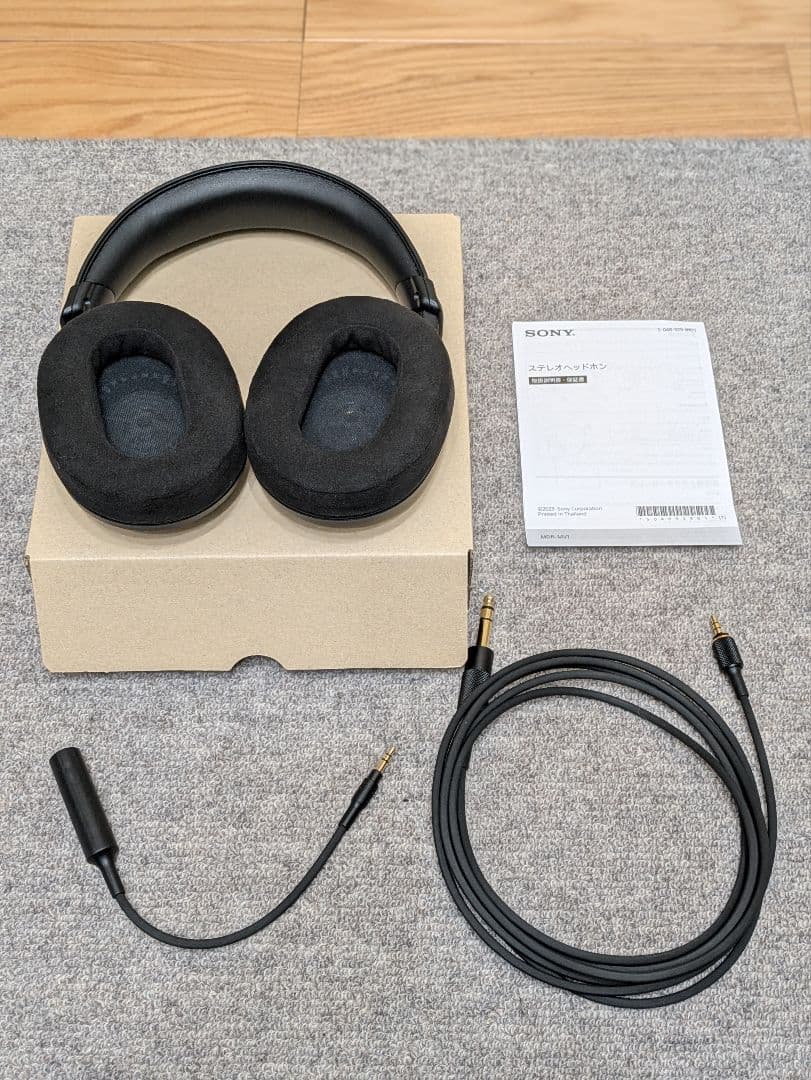 SONY MDR-MV1 ブラック 有線ヘッドホン