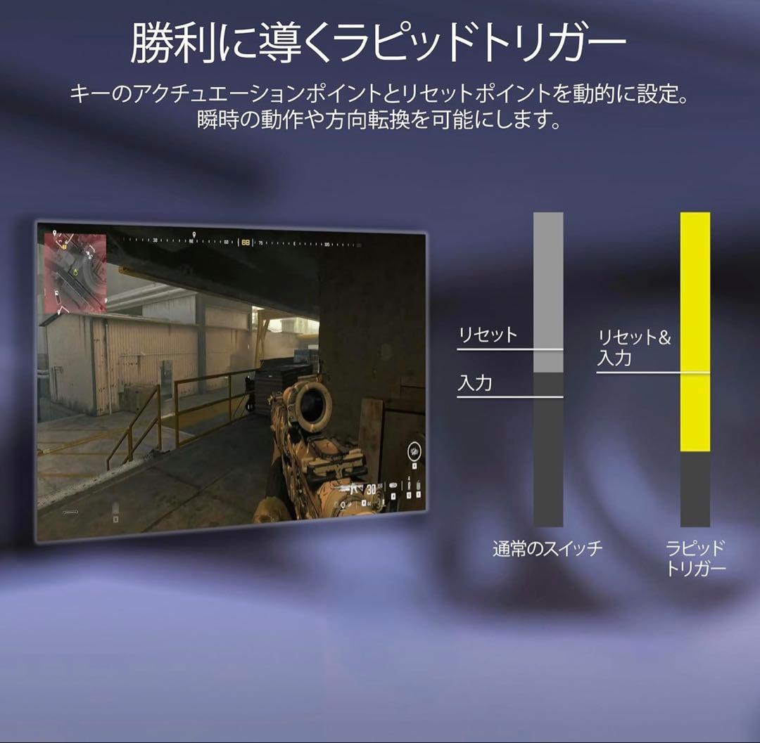 CORSAIR K70 PRO TKL ラピトリ対応