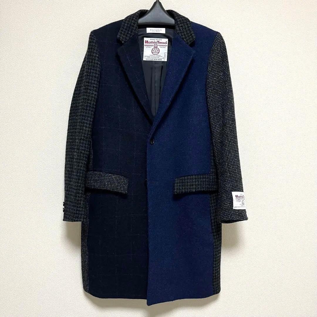 定価約5万円】BEAUTY&YOUTH ハリスツイード チェスターコート S - メルカリ