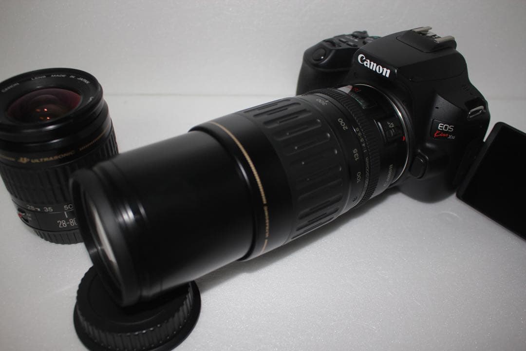 デジタル一眼レフカメラcanon kiss x10標準&望遠ダブルレンズセット