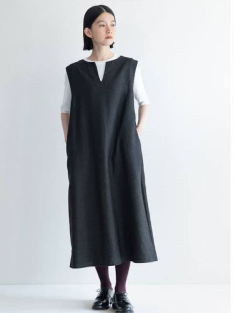 fog linen work ピフラオーバードレス fog linen work｜グレース ワンピース fog linen work フォグリネン