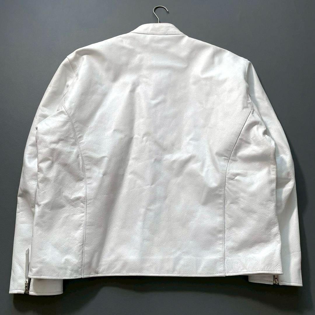 【岡田 耕平】Freedom　水牛革 シングルライダース ホワイト 52