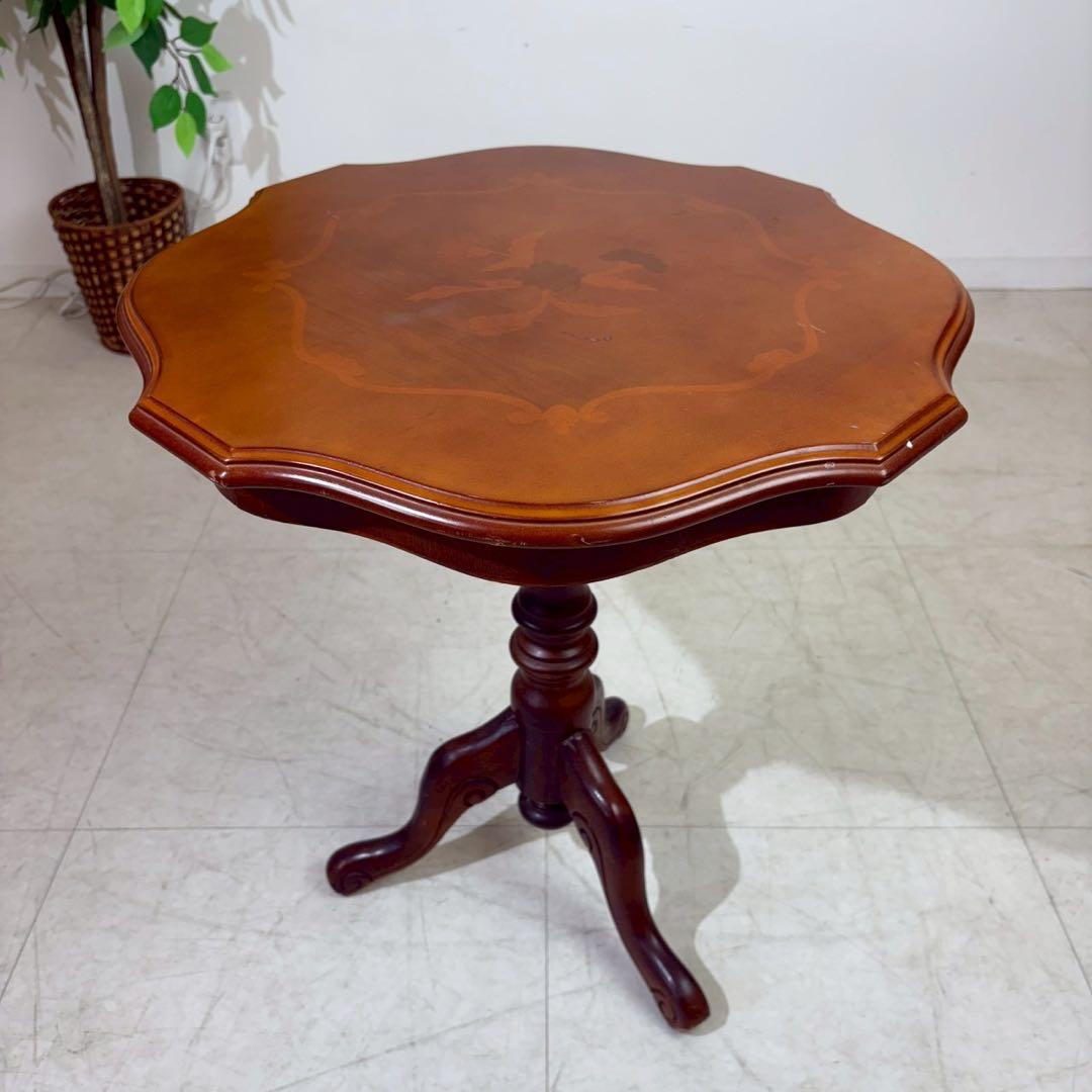 イタリア製 アンティーク調 ティーテーブル コーヒーテーブル サイド