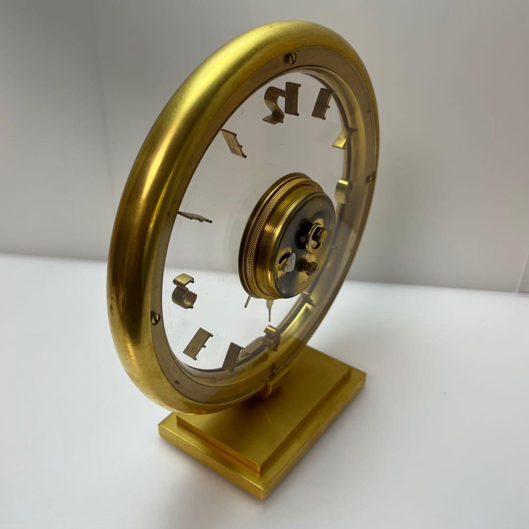 ジャガールクルト ミステリーダイアル 置き時計 1950年代 手巻 8デイズ