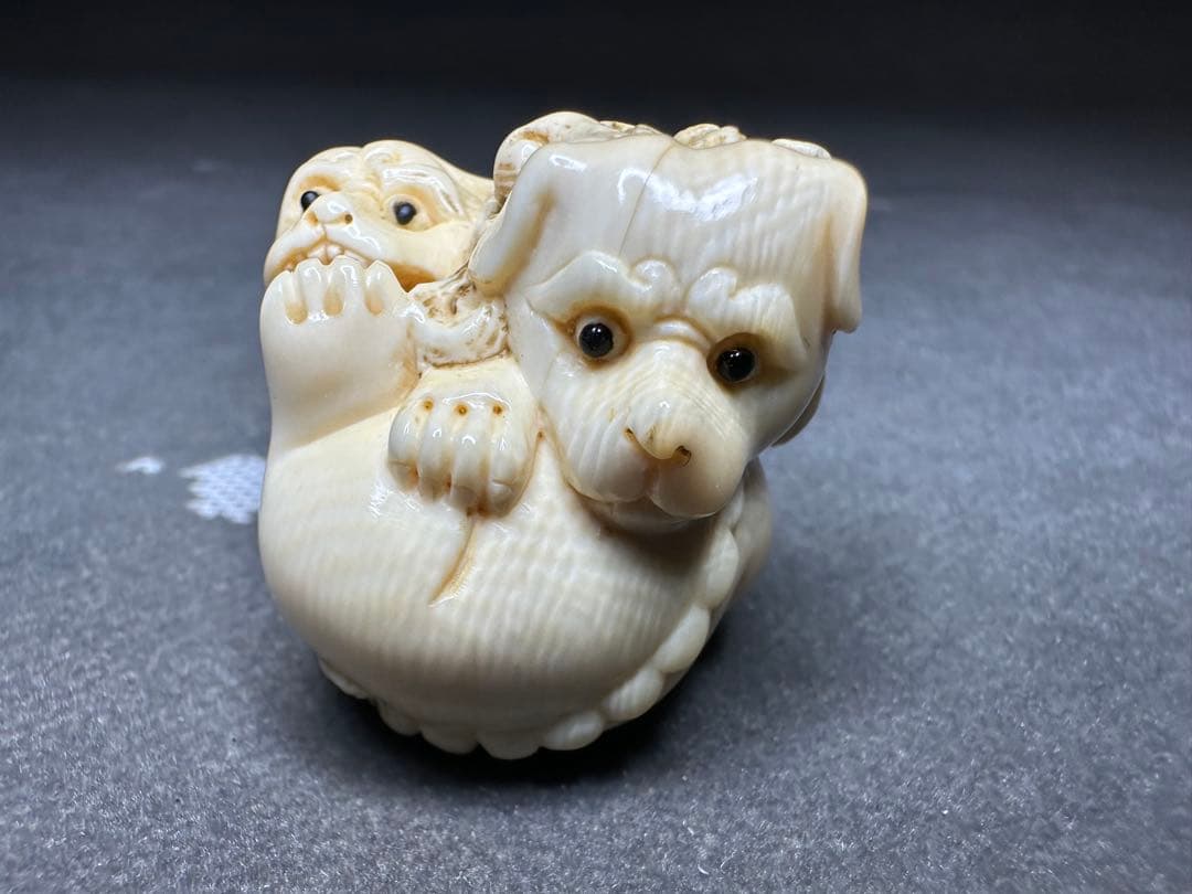 極上 根付 印籠 天然素材 アンティーク 骨董 飾り物 古美術品 置物細密