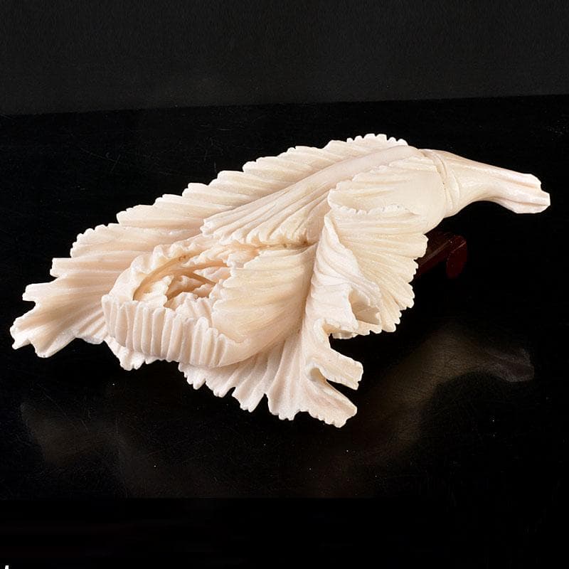 中国 玉石白玉彫刻 白菜 置物 飾台付 C 6846 - メルカリ