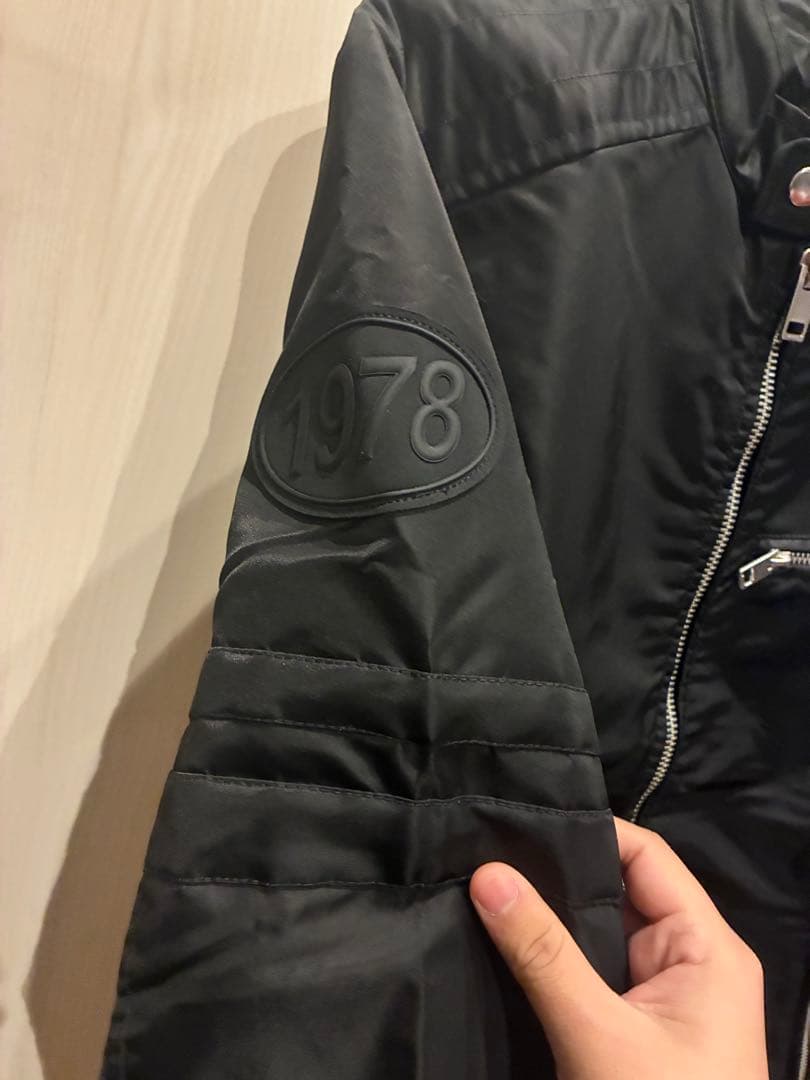 DIESEL ブラック シングルライダースジャケット 1978 - メルカリ