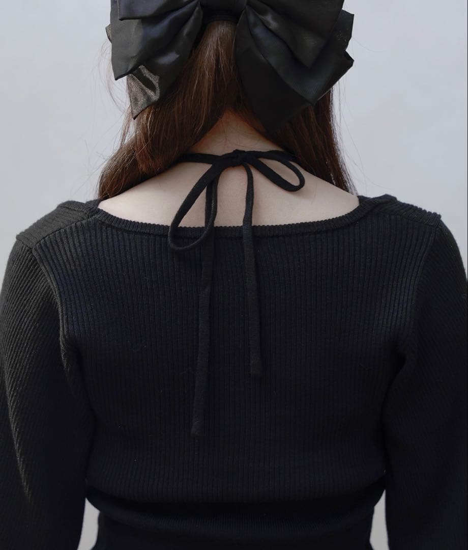 ハシゴレースアンサンブルニットの長袖トップスのみ - メルカリ