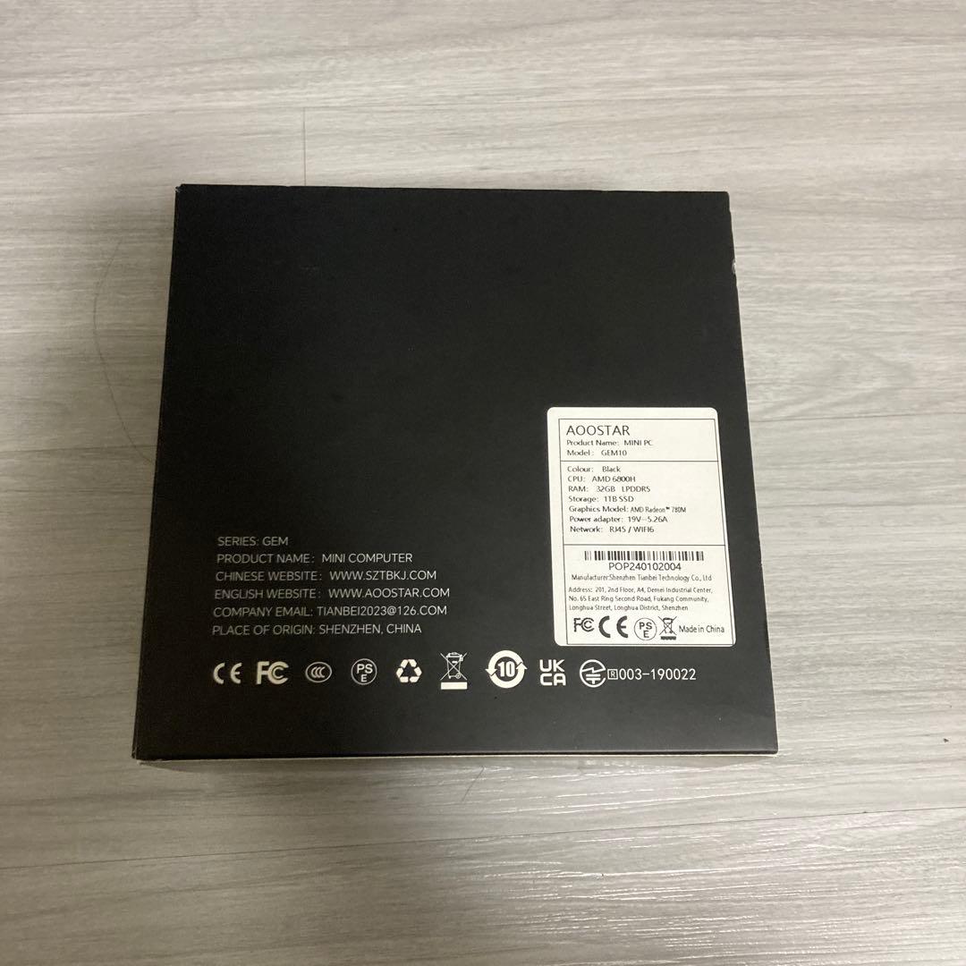 ミニPC AOOSTAR MINI PC GEM10