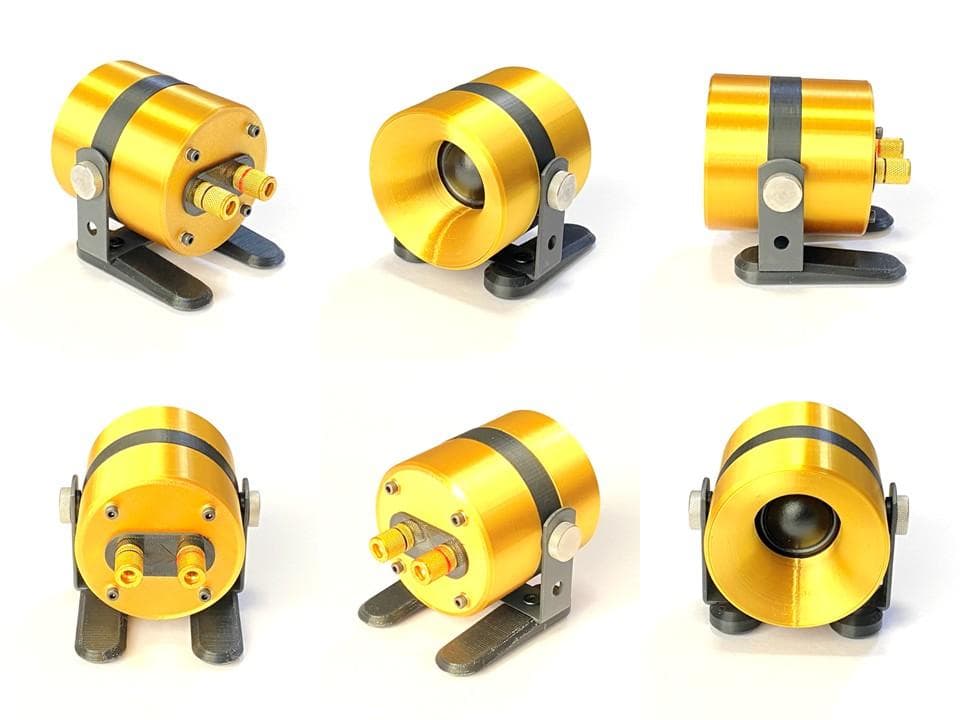 アドオン■高能率97dBホーンツイーター2個セット■ゴールドGHG01