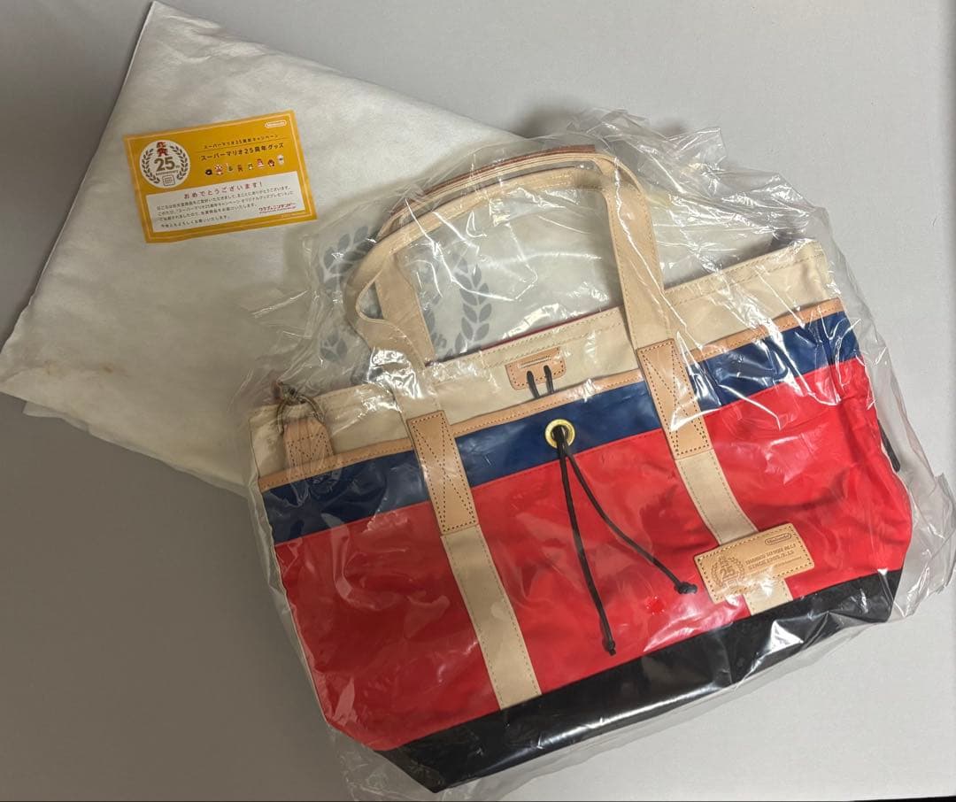 任天堂 スーパーマリオ 25周年記念品 限定トートバック 任天堂（Nintendo） 2025新作 スーパーマリオ ビーチトートバッグ