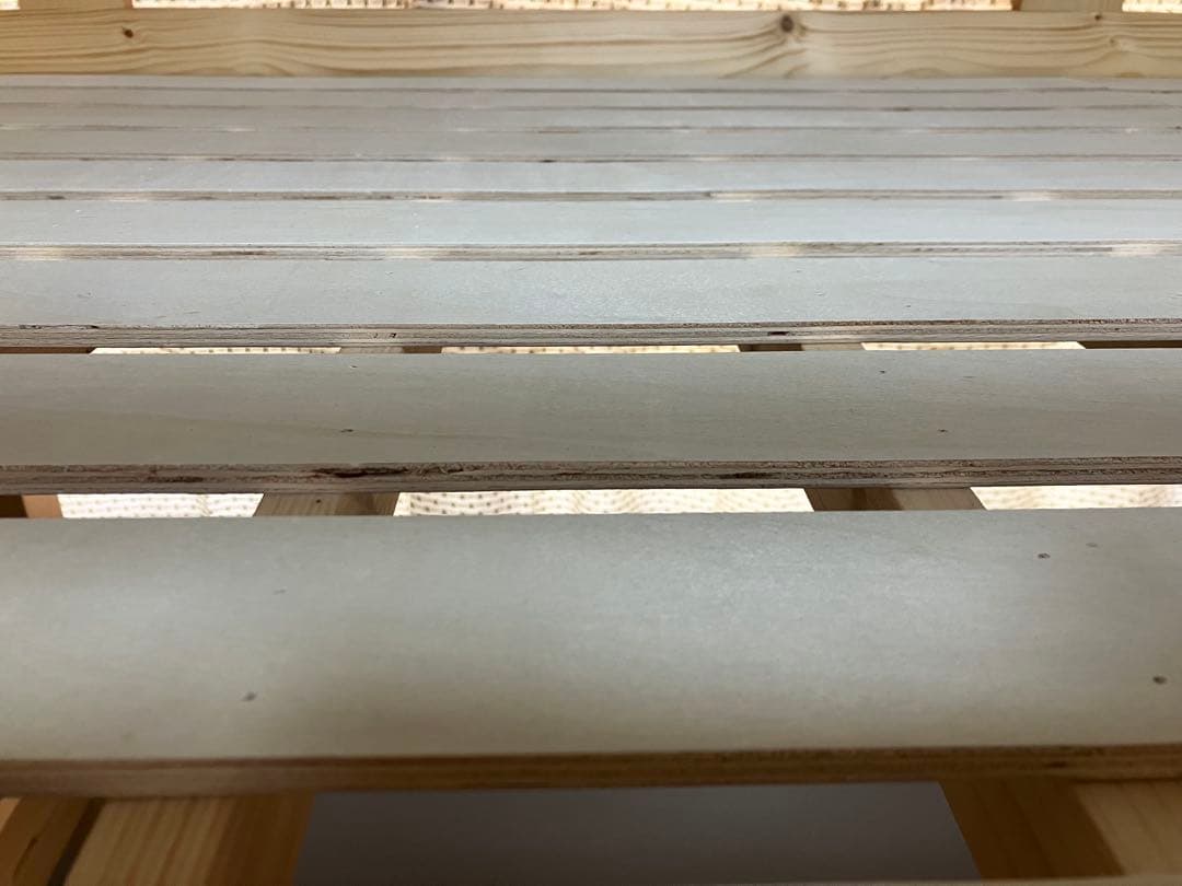 ★《引取り限定》木製ロフトベッド LEDライト・コンセント付き