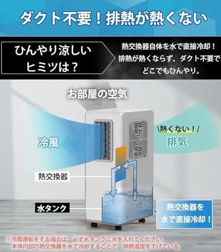 A【工事不要】スポットクーラー 兼 衣類乾燥除湿機 家庭用 冷風 送風 除湿 1