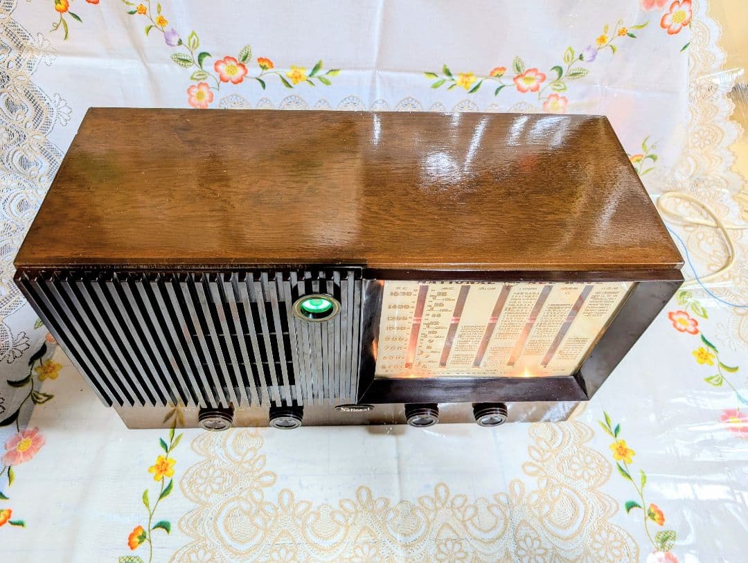 【国際版】ナショナルST真空管ラジオ　アイ付QA-700　Bluetooth付