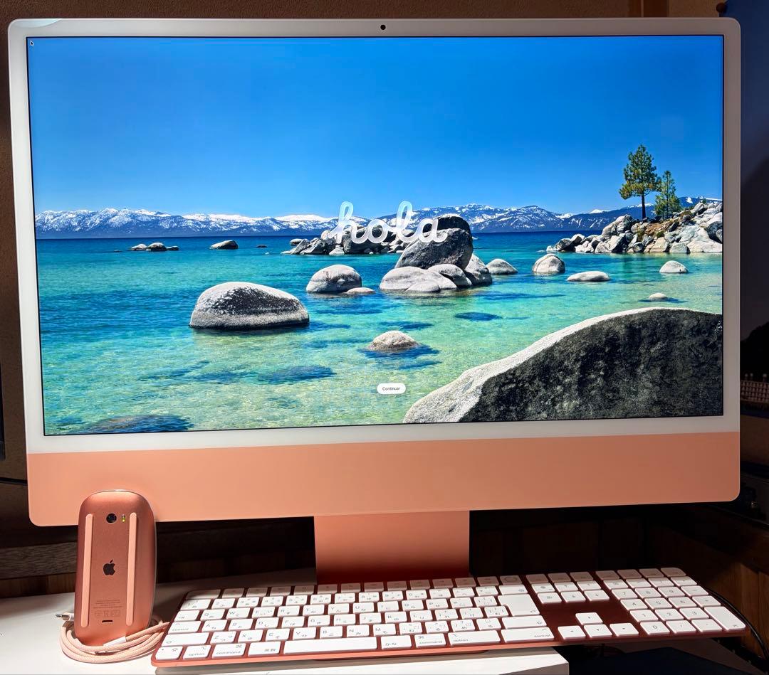 iMac 24インチM1 4ポート2021 512GB 16GB オレンジ 元箱