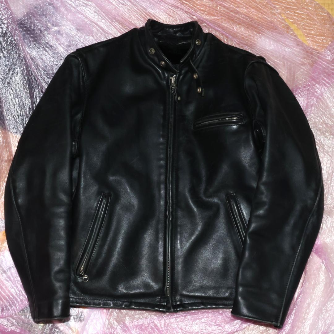 Schott 641裏ボアライナー脱着レザーライダースジャケット40ショットL Schott N.Y.C（ショット） Schott シングルライダース 641 ステア
