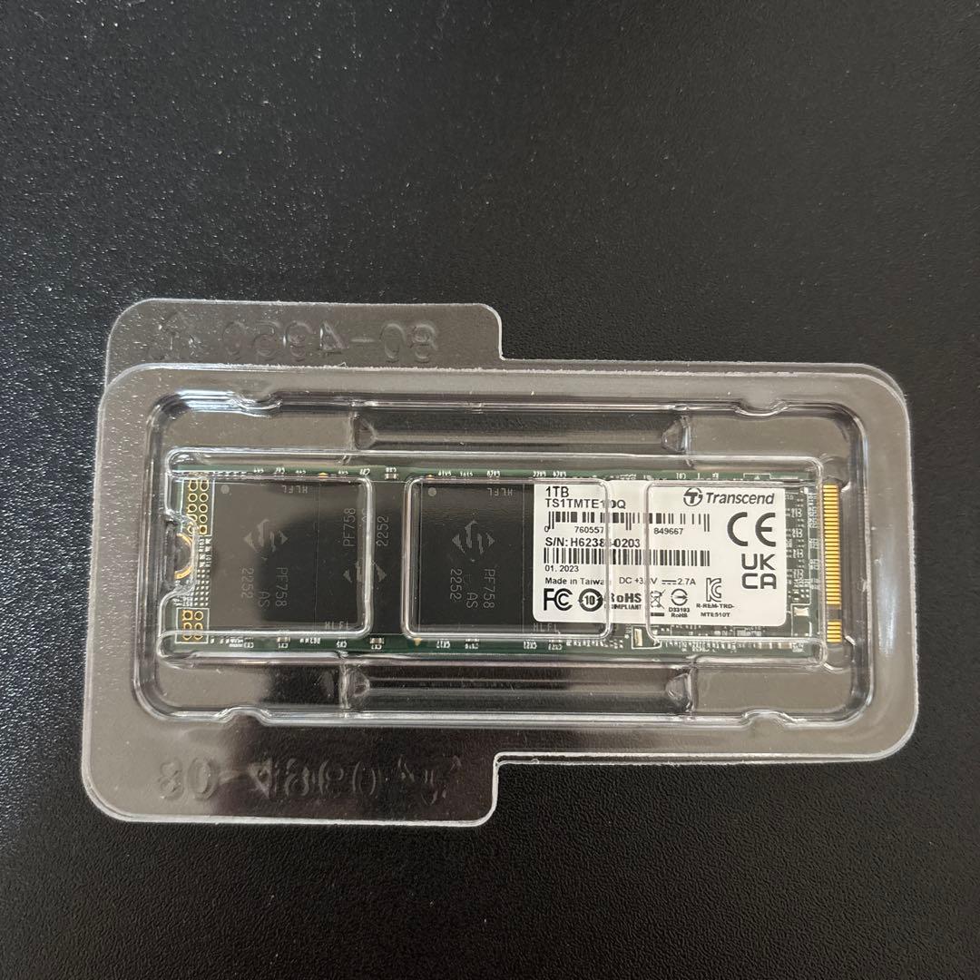 【新品未開封品】Transcend SSD 1TBM.2 2280