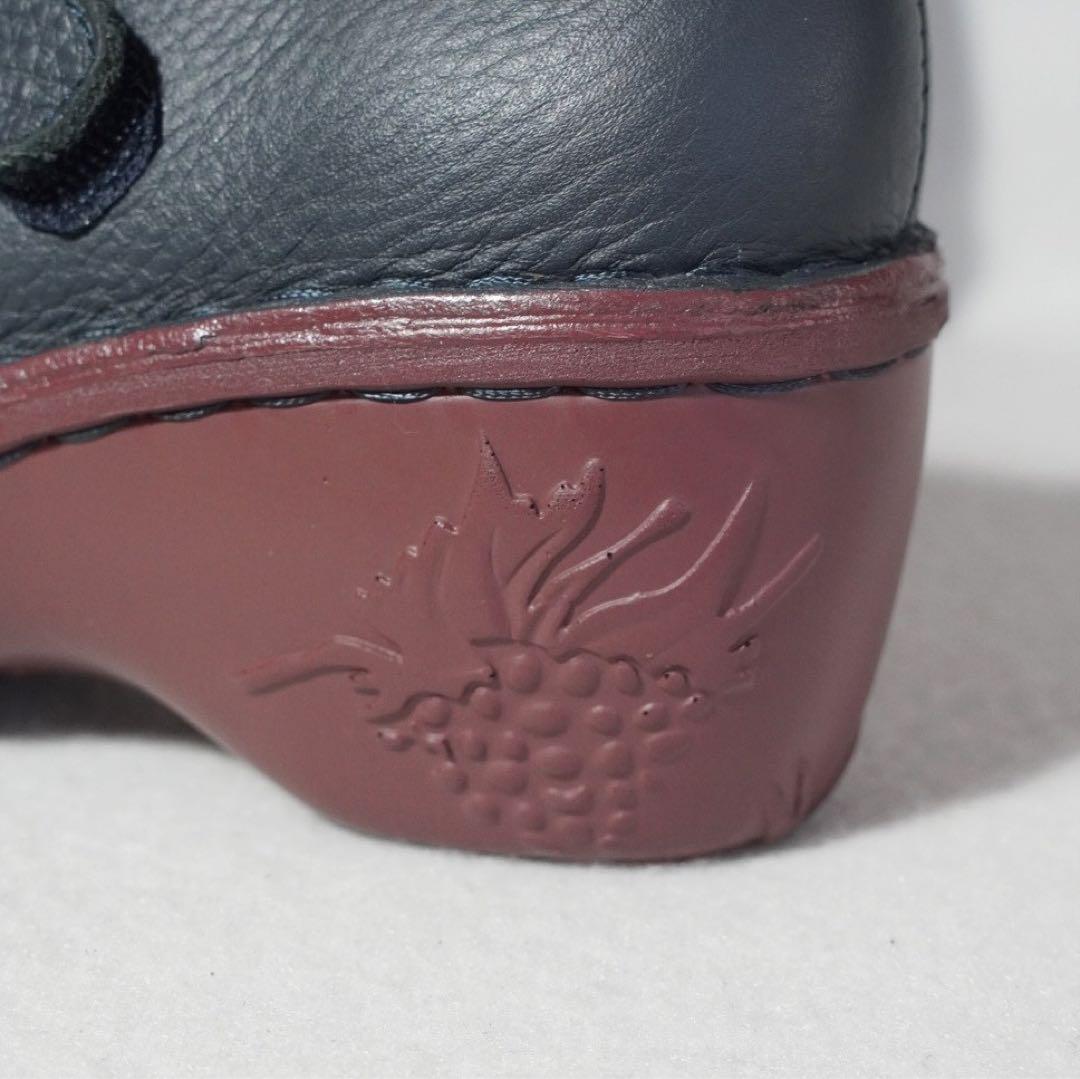 美品《Estacion》ストラップシューズ(M)K072A フラワー ウエッジ