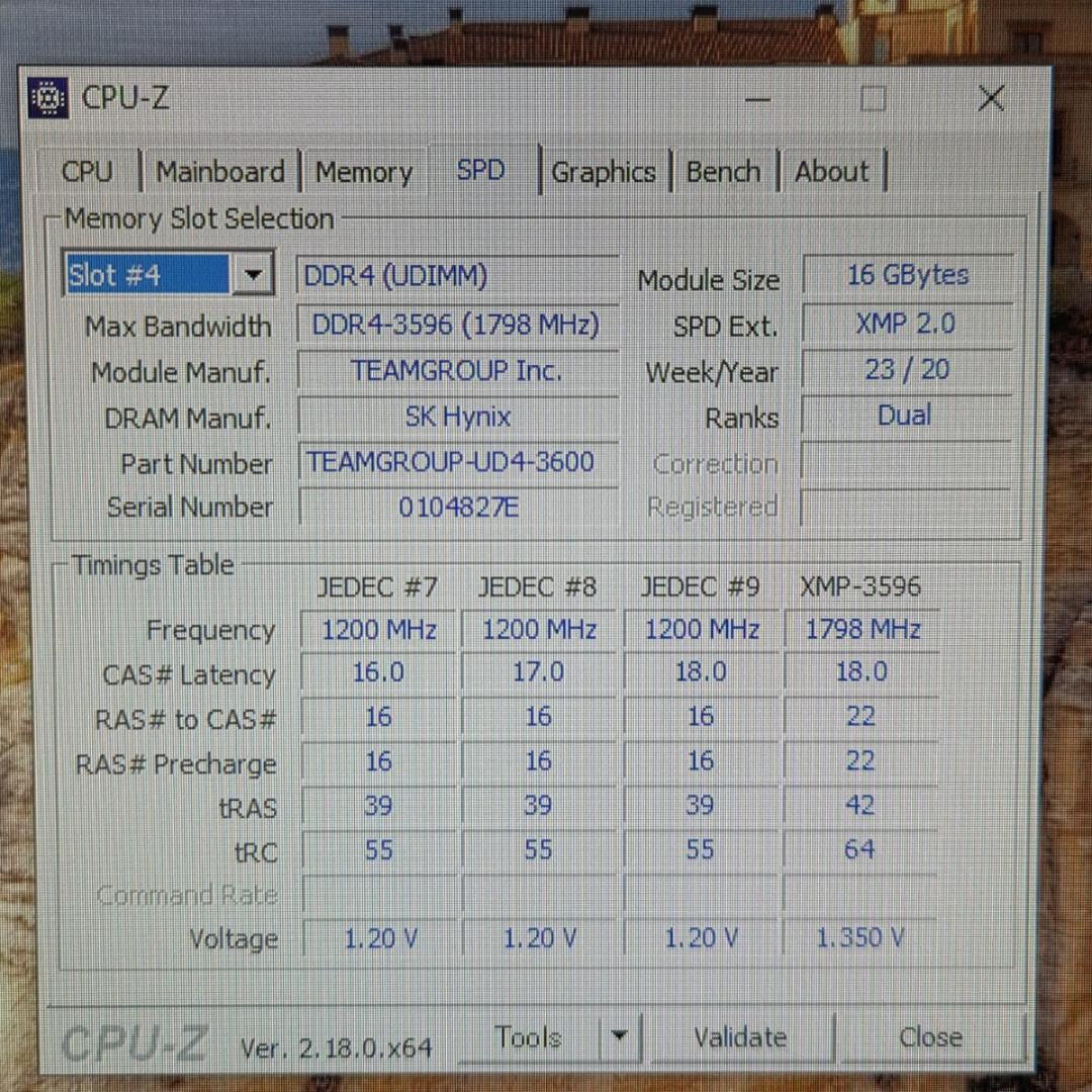 メモリー TeamGroup T-FORCE TLZRD4DDR4 3600 16GB