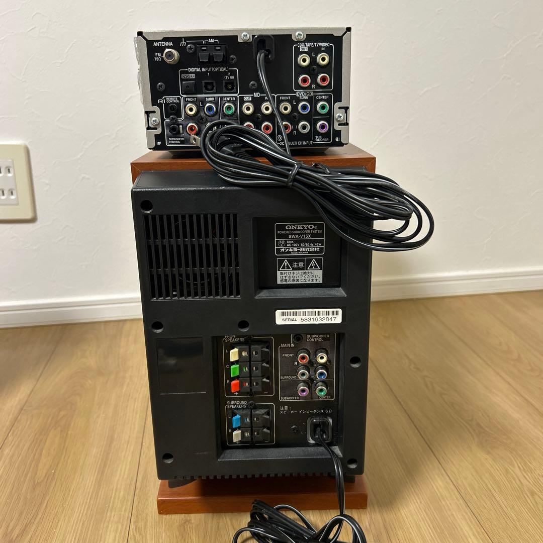 ONKYO SWA-V15X PR-155AX ホームシアターシステム　オンキョ
