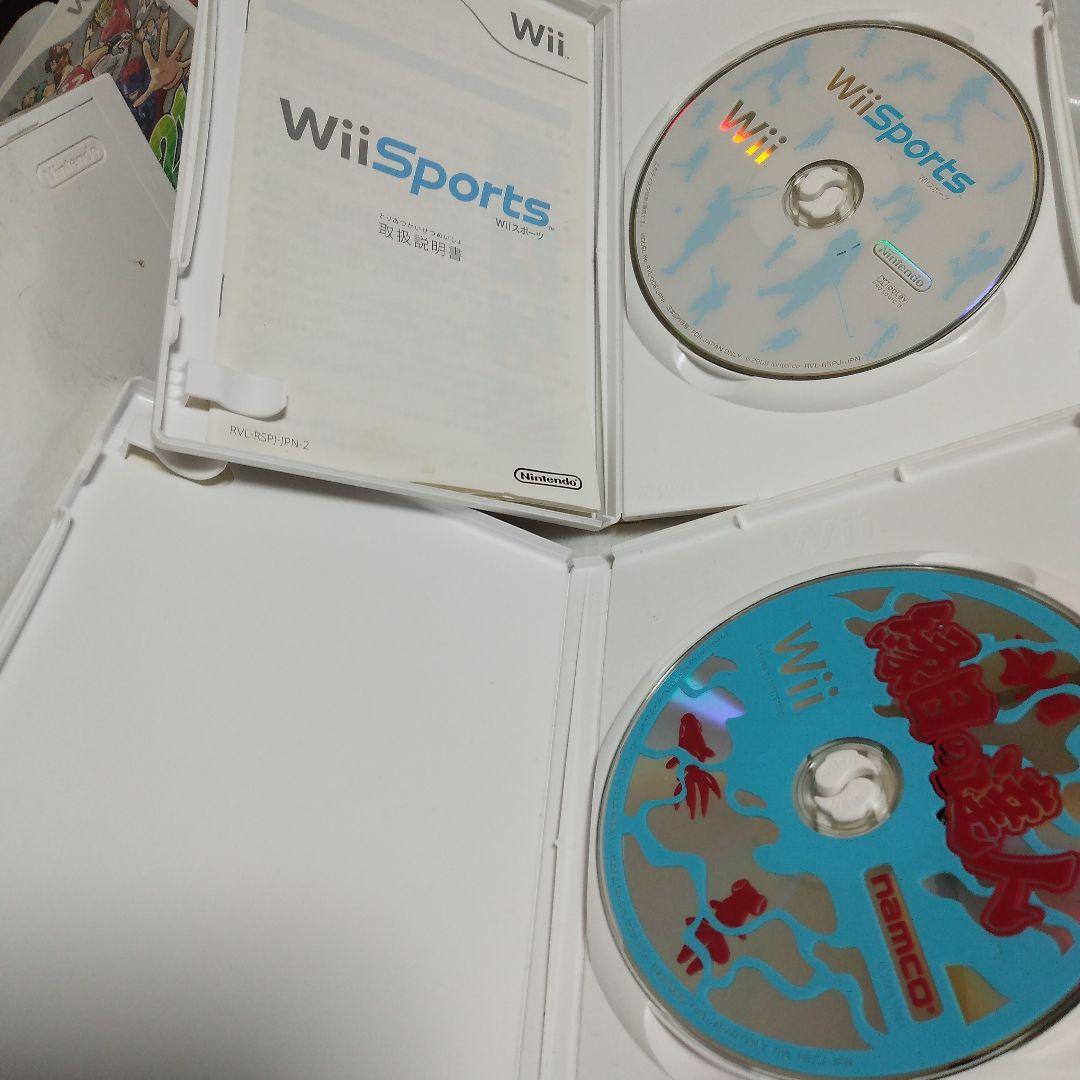 Wii本体 ホワイト センサーバー付き ソフト5点セット - メルカリ