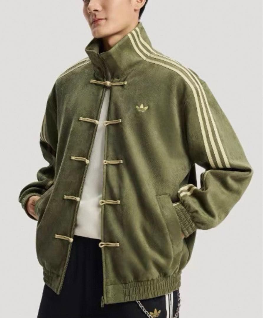 即日発送海外限定adidas originalsスエード トラックジャケットXL