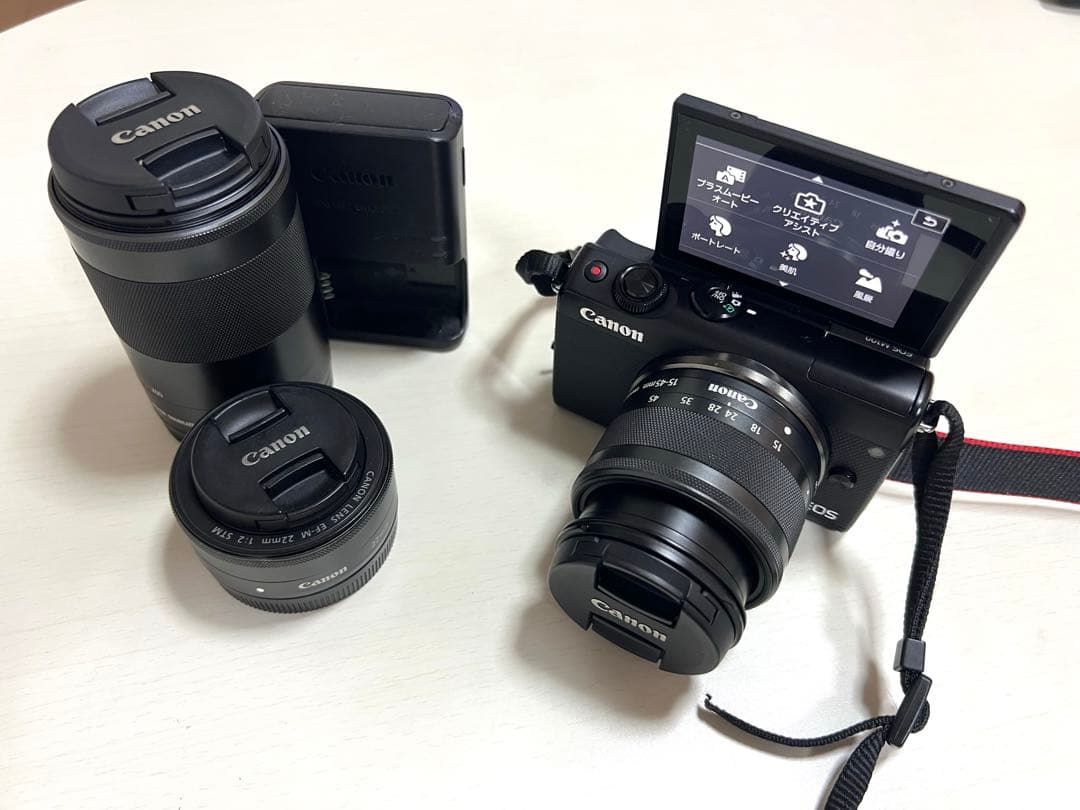 Canon EOS M100 レンズ3点セット 格安レンタル] CANON（キヤノン） EOS M100 レンズキット ミラーレス