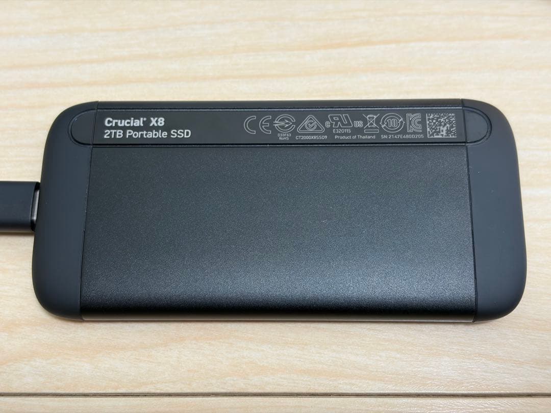 Crucial X8 外付け SSD 2TB CT2000X8SSD9