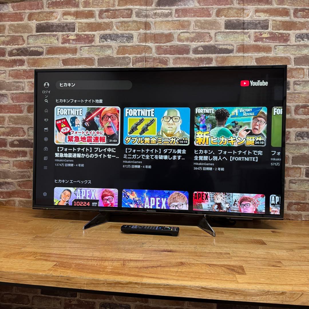 パナソニック 43V型 4K 液晶テレビ スマートビエラ TH-43EX750