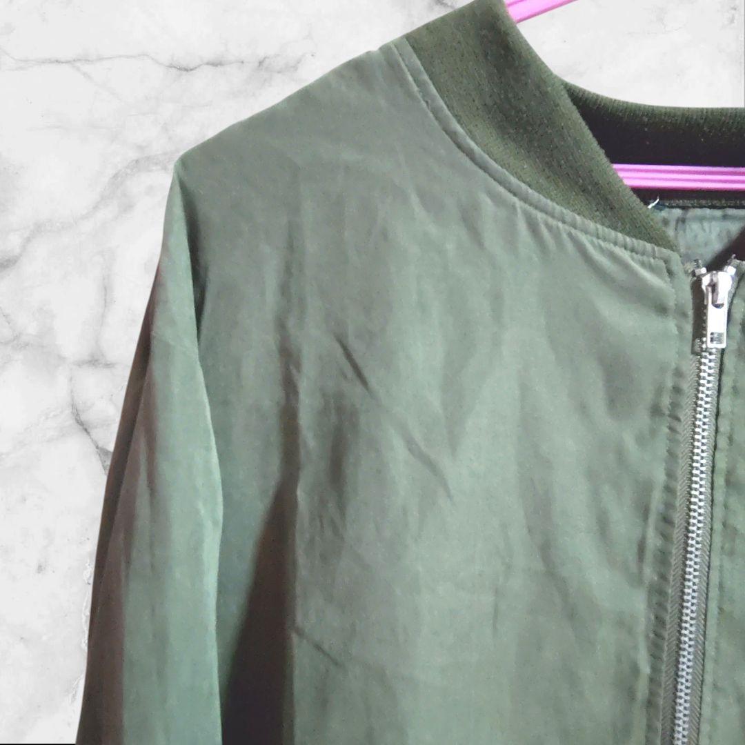 一点物】オリーブグリーン MA-1ジャケット - メルカリ