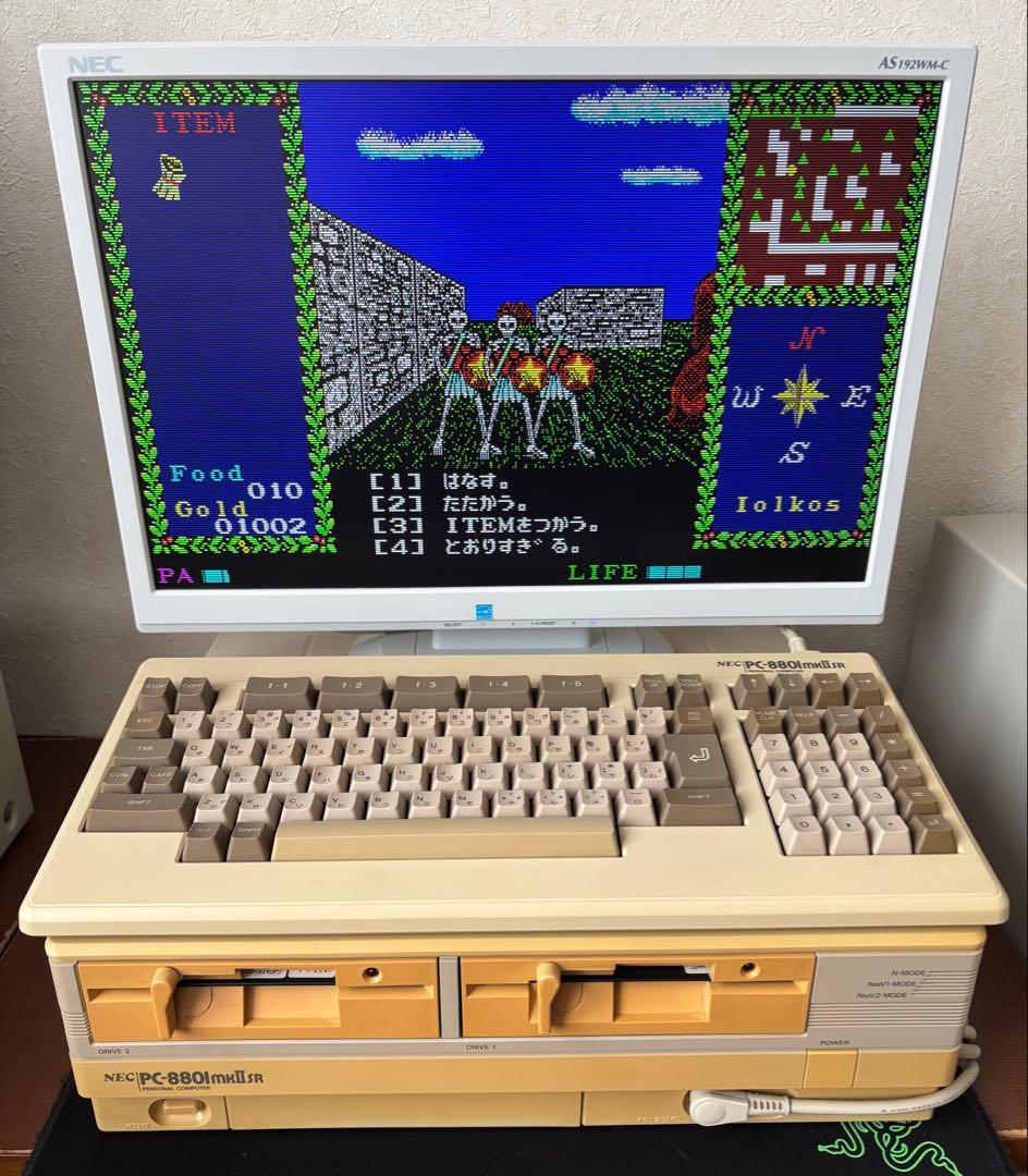 PC-8801mkIISR キーボード付 動作品