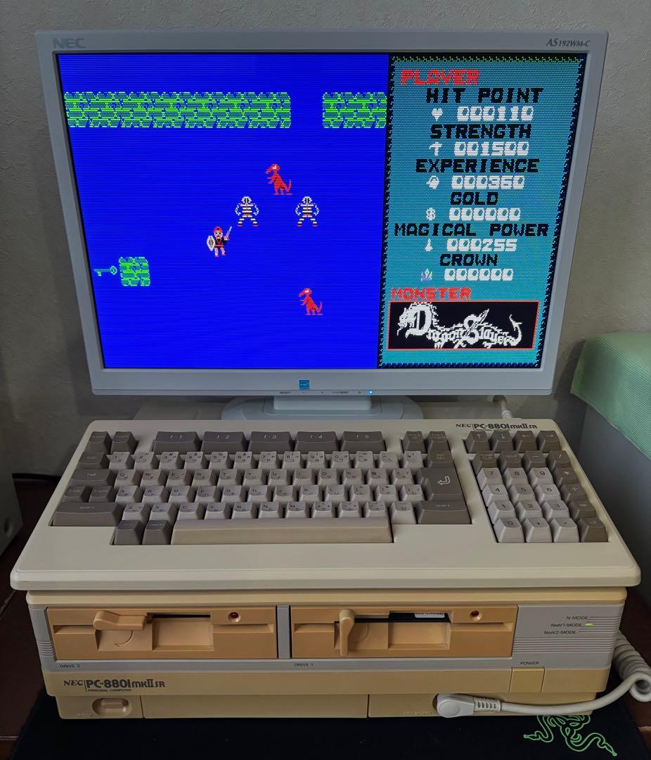 PC-8801mkIISR キーボード付 動作品