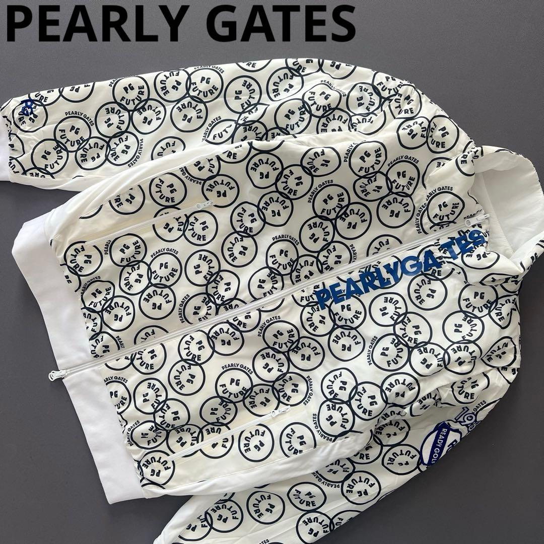 PEARLY GATES パーリーゲイツ　ニコちゃん　総柄　ダウンジャケット　M PEARLY GATES パーリーゲイツ ダウンベスト ロゴ ニコちゃん総柄