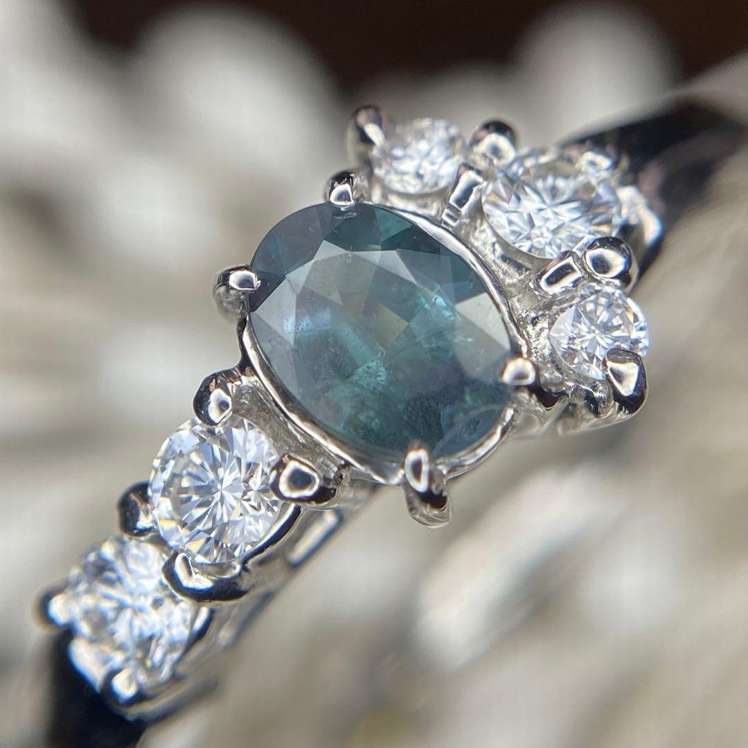 天然非加熱 アレキサンドライト ダイヤモンド 計0.52ct PT1000 - メルカリ