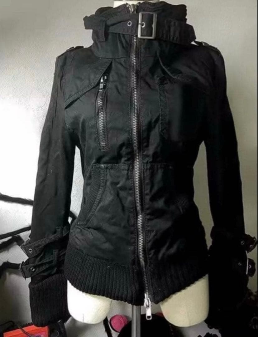 y2k goth military Jacket 00s archive - メルカリ