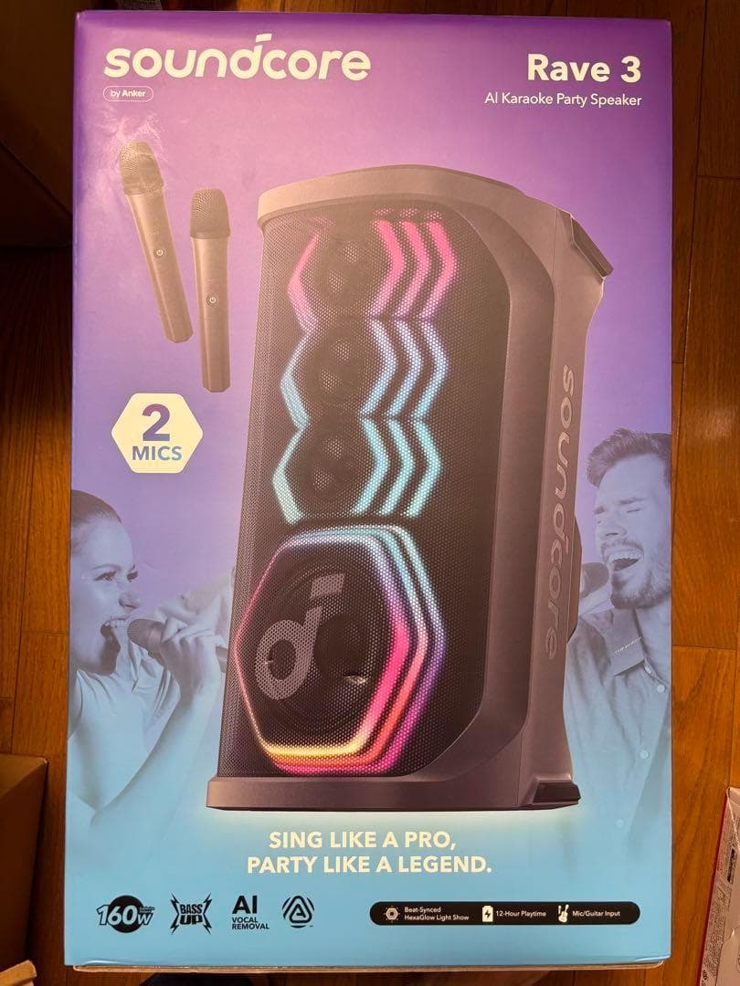 新品AnkerSOUNDCORE RAVE 3 Soundcore Rave 3 - Party speaker | Overview, Specs, Details | SHI