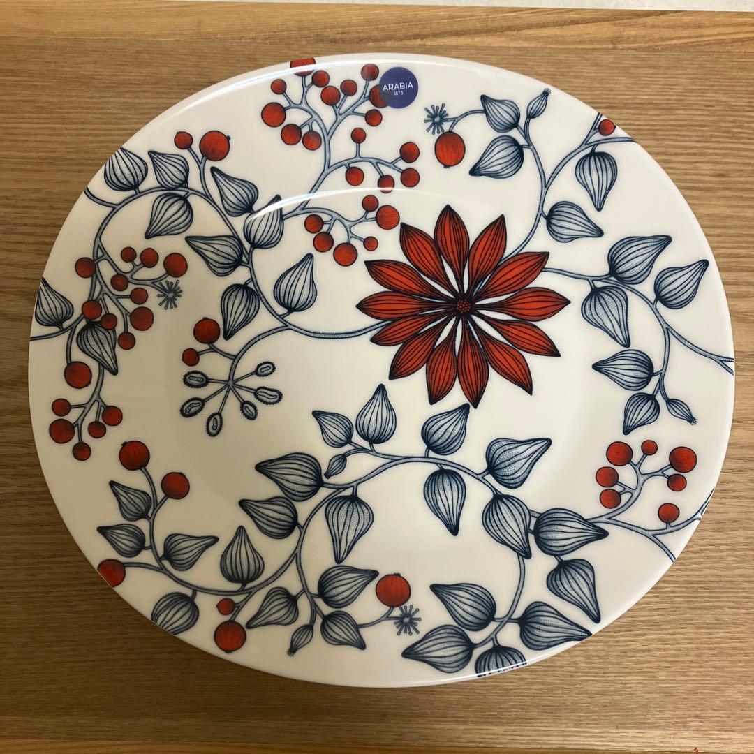 新品未使用】 アラビア ルノ フロストベリー オーバルプレート25cm