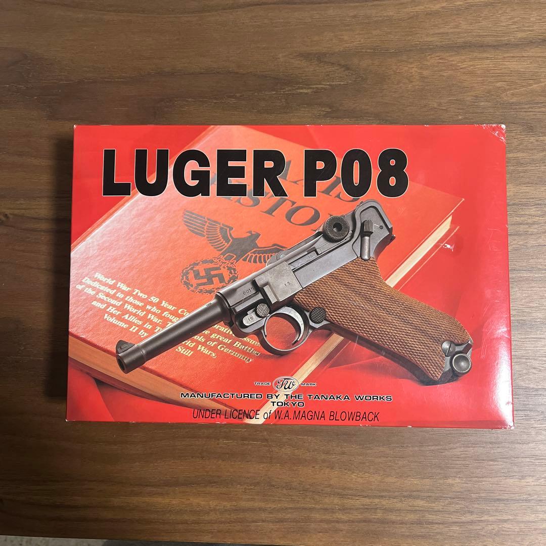 LUGER P08 ガスガン Heavy Weight Version Tanaka Luger P08 8 inch DWM version heavy weight gas blowback