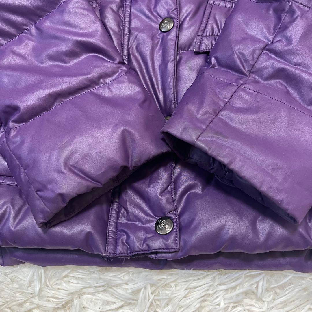 バーバリーブルーレーベル ダウンジャケット タヌキファー ノバ