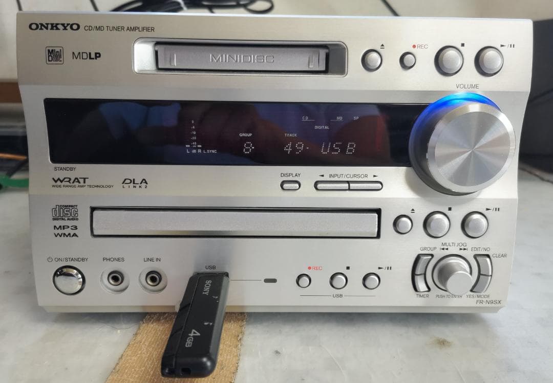 ONKYO オンキョー FR-N9SX CD/MD/USB コンポ動作良好・美品