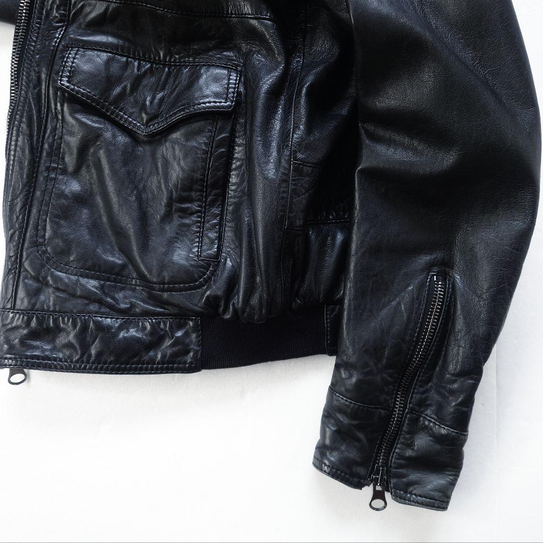 MAURO GRIFONI 羊革 ラムスキン レザージャケット archive - メルカリ
