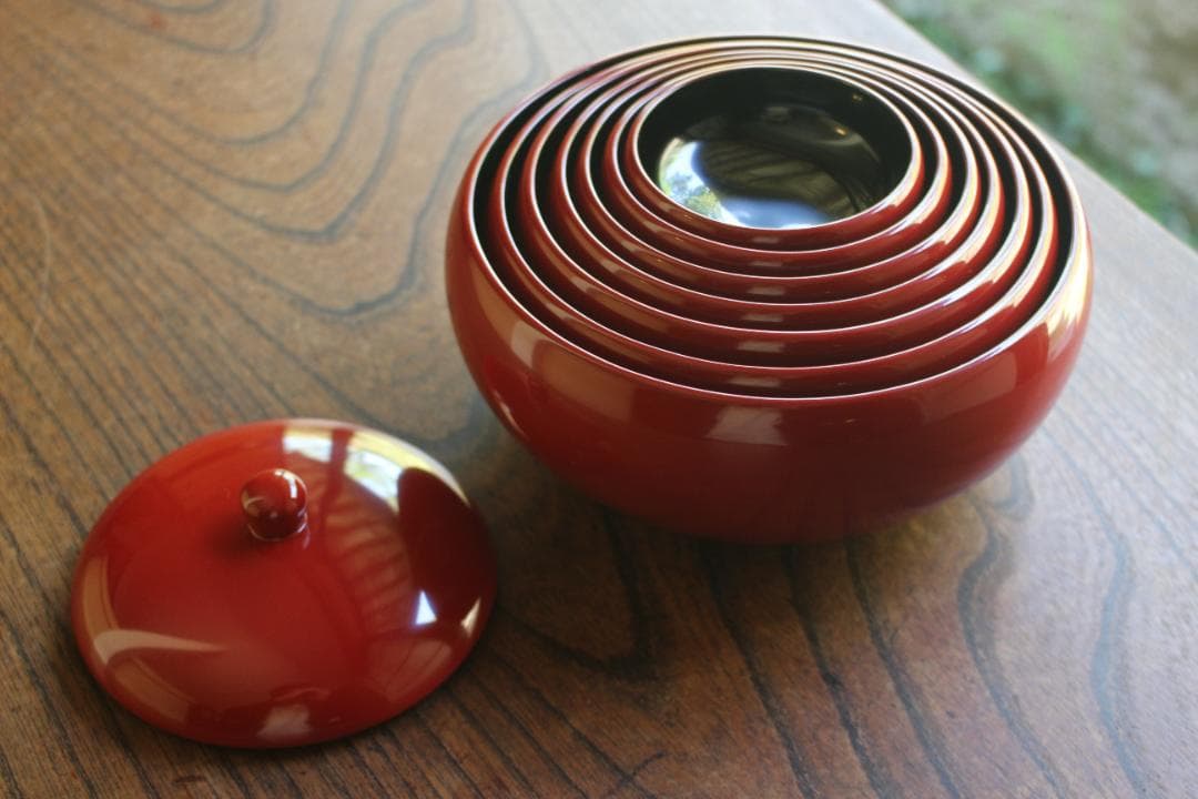 時代逸品！極上塗分け漆の美しい応量器＆蓋揃いセット（検輪島塗器七つ椀懐石椀 8-1 輪島塗 夫婦椀／鉄線蒔絵／ペア | 輪島塗 加藤漆器店 公式