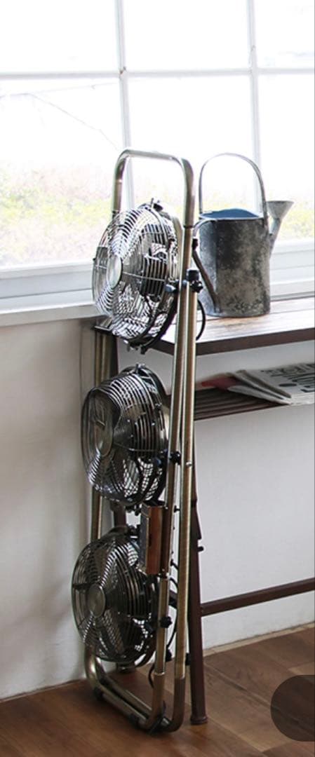 週末限定価格【販売終了希少品】PRISMATE 3ファン スタンド式扇風機