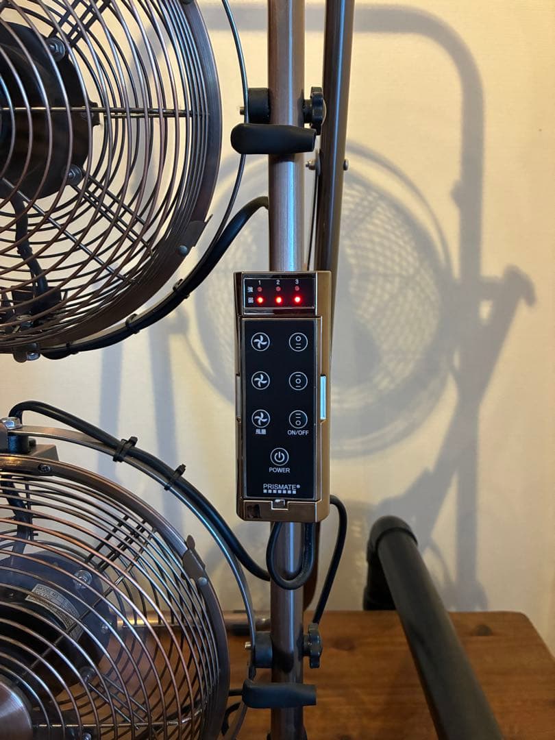 週末限定価格【販売終了希少品】PRISMATE 3ファン スタンド式扇風機