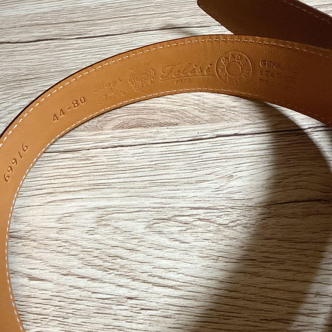 FELISI フェリージ ベルト イタリア製 牛革 80㎝44-80 ブラウン