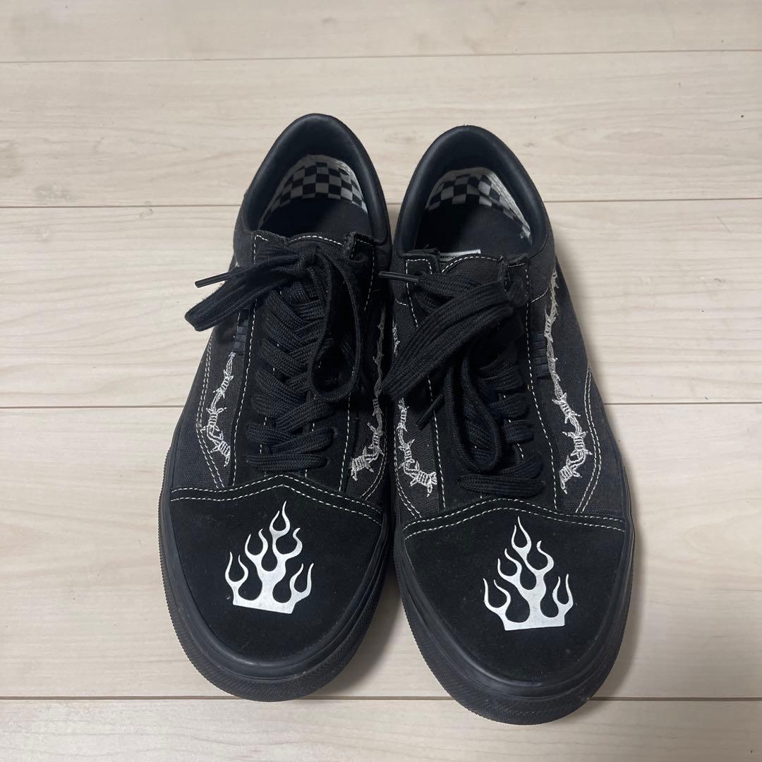 VANS OLD SKOOL ELIJAH BERLE BLK 28 27.5黒 VANS SKATE OLD SKOOL Elijah Berle Black/Black/White バンズ