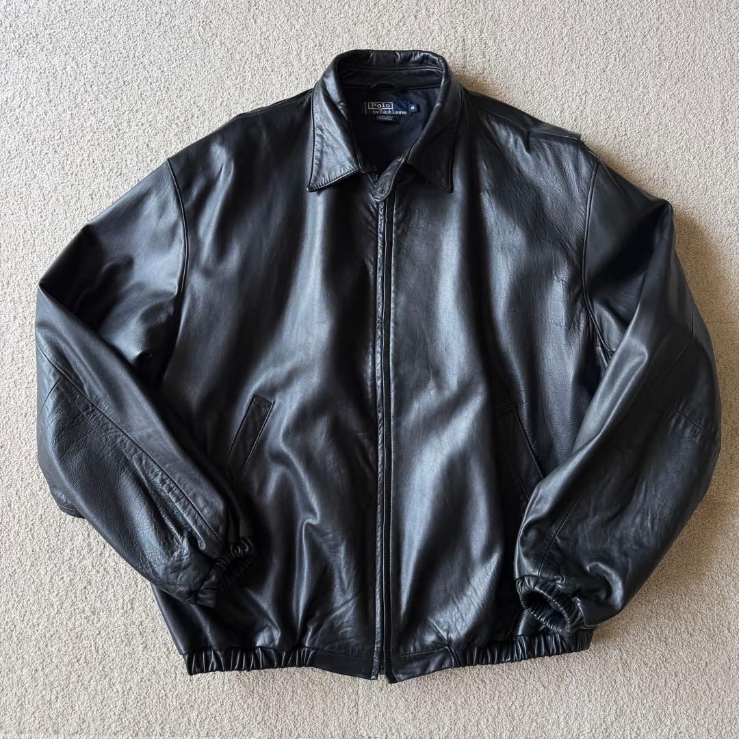 ラルフローレン レザースイングトップ XL ポルトガル製 - メルカリ