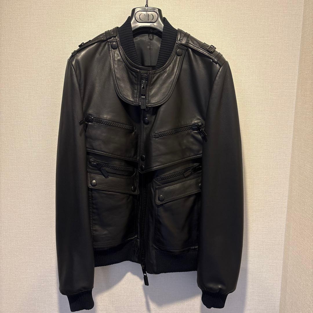 エディ期】ディオールオム レザージャケット 2007SS ランウェイモデル