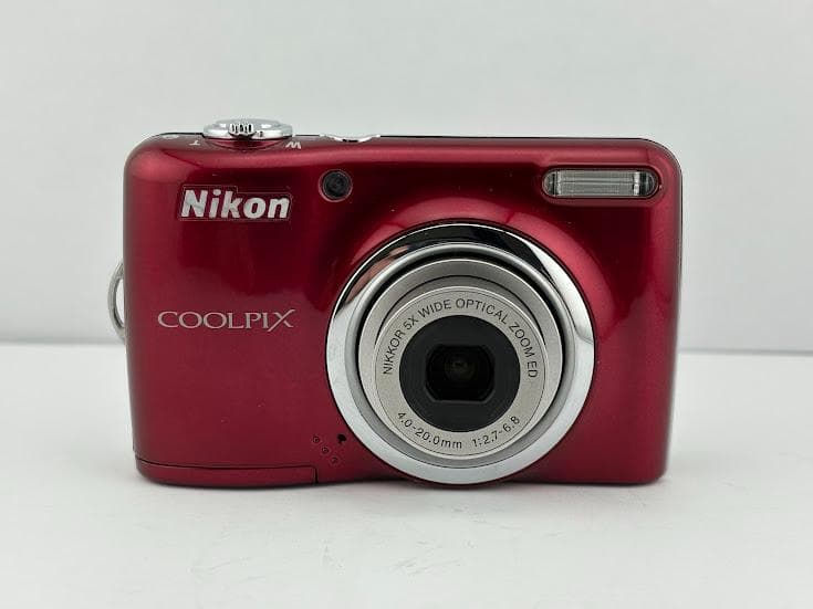 ★極上美品★ニコン NIKON COOLPIX L23 レッド★メモリーカード付